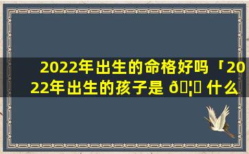 2022年出生的命格好吗「2022年出生的孩子是 🦉 什么 🌳 命,命里缺什么」